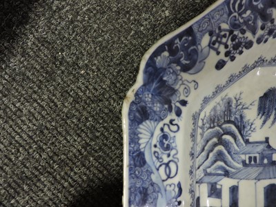 Lot 141 - Two Chinese blue and white meat dishes