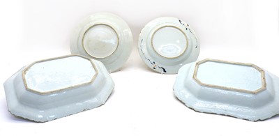 Lot 141 - Two Chinese blue and white meat dishes