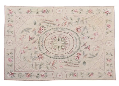 Lot 286 - An Aubusson style needlepoint carpet