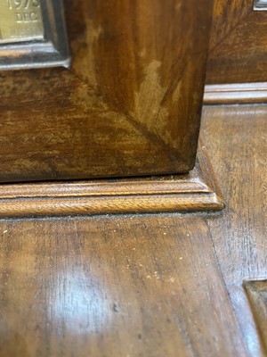 Lot 53 - A George III mahogany secretaire breakfront bookcase