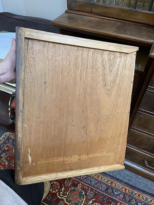 Lot 53 - A George III mahogany secretaire breakfront bookcase