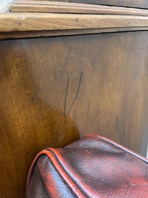Lot 53 - A George III mahogany secretaire breakfront bookcase