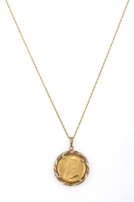 Lot 83 - A 1/10 oz Krugerrand pendant