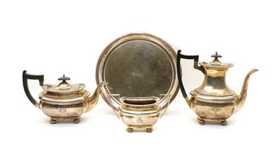 Lot 40 - A Walker & Hall silver plated three piece tea set