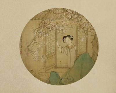 Lot 199 - A Chinese gouache painting
