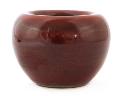 Lot 65 - A Chinese sang-de-boeuf water pot