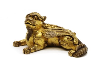 Lot 88 - A Chinese bronze weight
