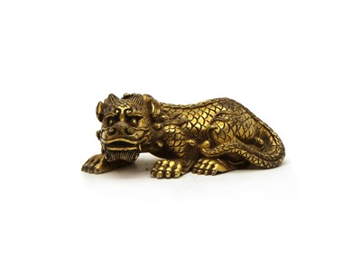 Lot 122 - A Chinese bronze weight