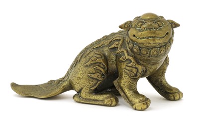 Lot 119 - A Chinese bronze paperweight