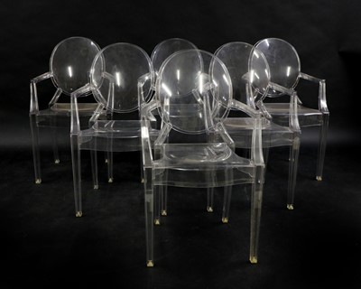 Lot 715 - A set of six 'Louis Ghost' armchairs