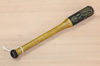 Lot 204 - A William IV painted wooden truncheon