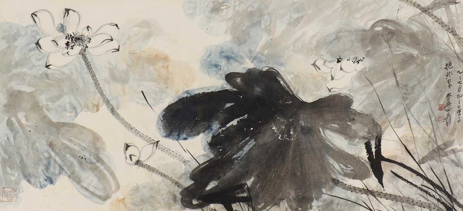 Lot 215 - A Chinese gouache painting