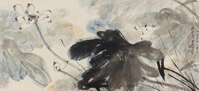 Lot 215 - A Chinese gouache painting