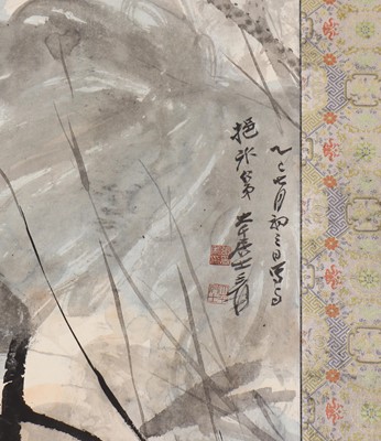 Lot 215 - A Chinese gouache painting