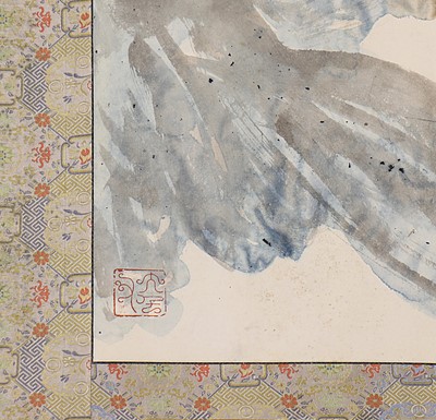 Lot 215 - A Chinese gouache painting