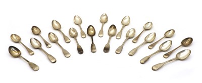 Lot 50 - Six fiddle pattern teaspoons