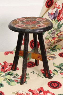 Lot 36 - A carved wooden table in the Russian folk taste