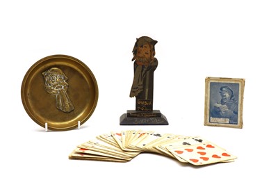 Lot 47 - A painted wood jigsaw cut upstand of ' Old Bill at Oxford'