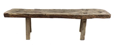 Lot 233 - A pine pig bench