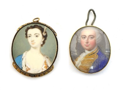 Lot 273 - A portrait miniature of Admiral Charles Watson (1714-1757)