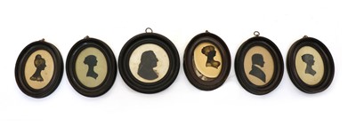 Lot 290 - Six framed portrait silhouettes