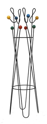 Lot 438 - An 'Atomic' wrought iron coat stand