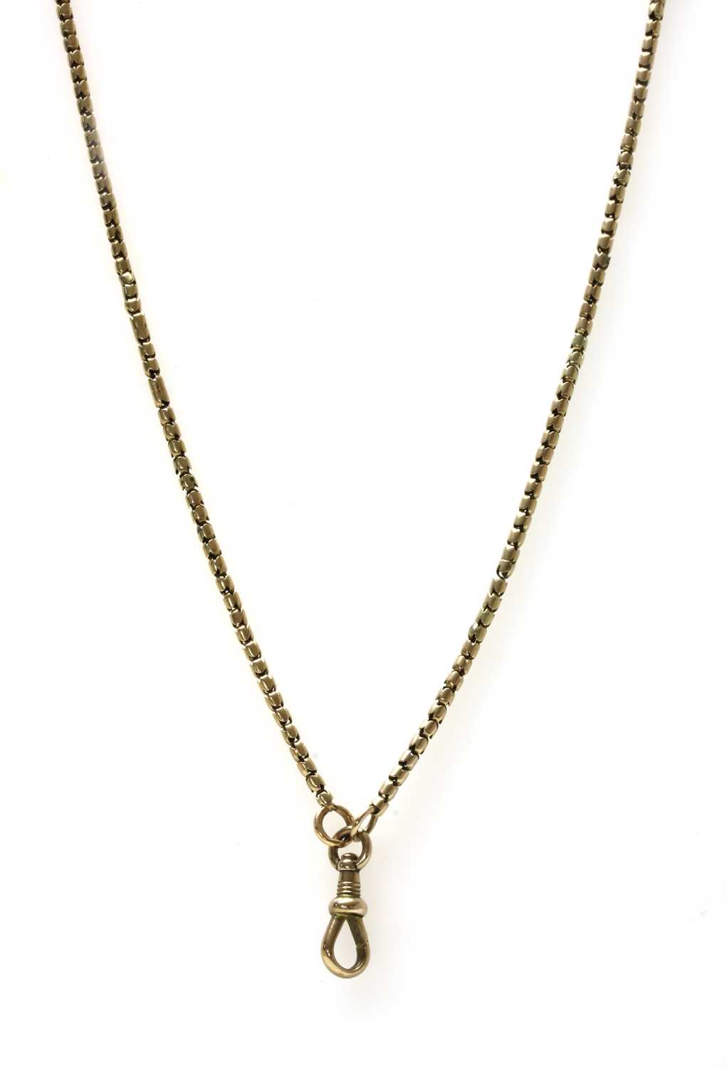 Lot 15 - A gold Brazilian snake link guard chain