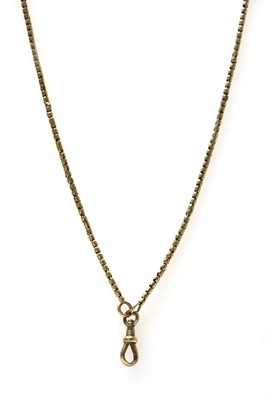 Lot 15 - A gold Brazilian snake link guard chain