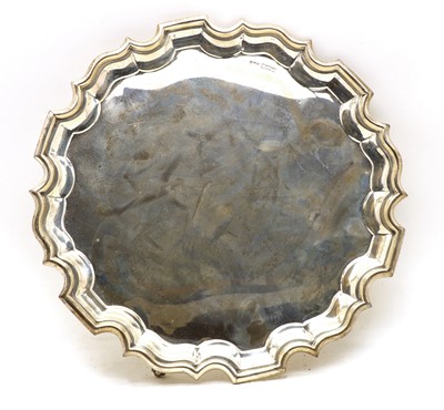 Lot 24 - A silver salver