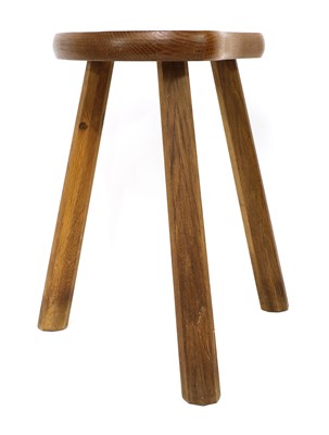 Lot 154 - An oak stool
