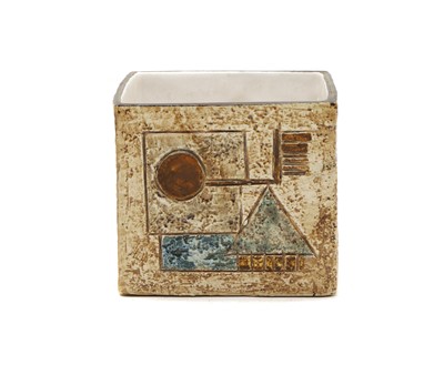 Lot 328 - Troika Square Vase by Penny Black