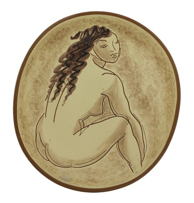 Lot 546 - An Upsala-Ekeby earthenware dish