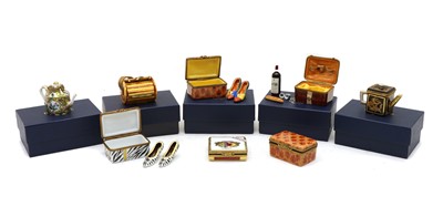 Lot 146 - A collection of Limoges miniatures