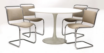 Lot 594 - A set of four Pell cantilever chairs