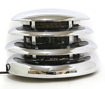 Lot 296 - A chrome-plated 'HMV Room Heater'