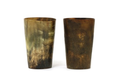 Lot 124 - Two horn beakers