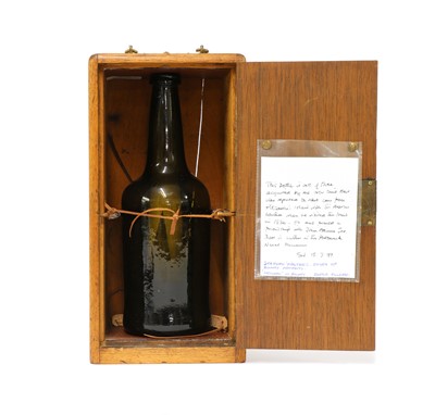 Lot 123 - A green glass wine bottle