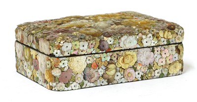 Lot 264 - A Japanese Shibayama-style inlaid box and cover