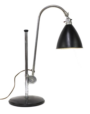 Lot 297 - A Bestlite chrome and black enamel adjustable reading/student's lamp