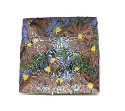 Lot 123 - A Dartington stoneware 'Pink Echinacea' dish