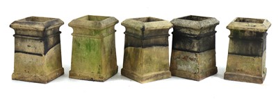 Lot 275 - A series of five Doulton & Co London clay chimney pots