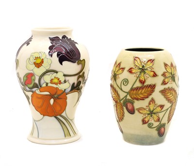 Lot 107 - Three modern Moorcroft vases