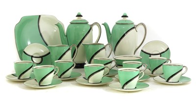 Lot 186 - A Royal Doulton 'De Luxe' part coffee service