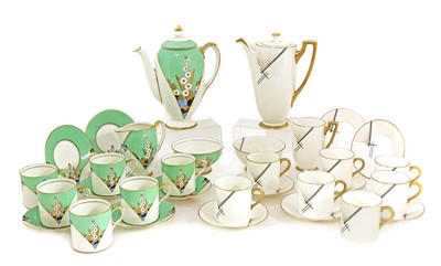 Lot 184 - Two Royal Doulton coffee sets: ‘Rialto’ and 'Leonora'