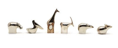 Lot 15 - A group of six Dansk Designs silver plated paperweights