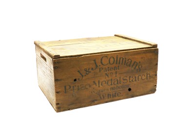 Lot 81 - A vintage wooden Colman's Mustard & Starch box