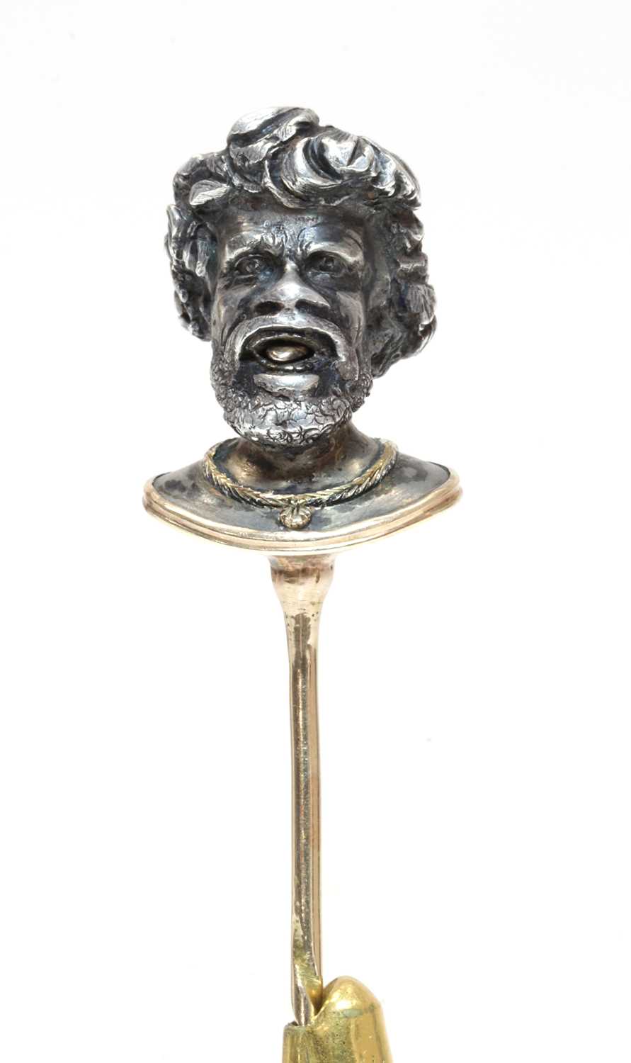 Lot 51 - A Victorian silver and gold stick pin