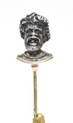 Lot 51 - A Victorian silver and gold stick pin