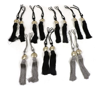 Lot 548 - A set of twelve Moroccan tasselled curtain tiebacks