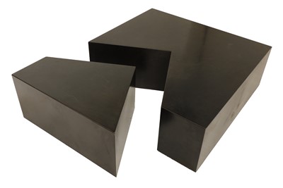 Lot 713 - A patinated steel coffee table